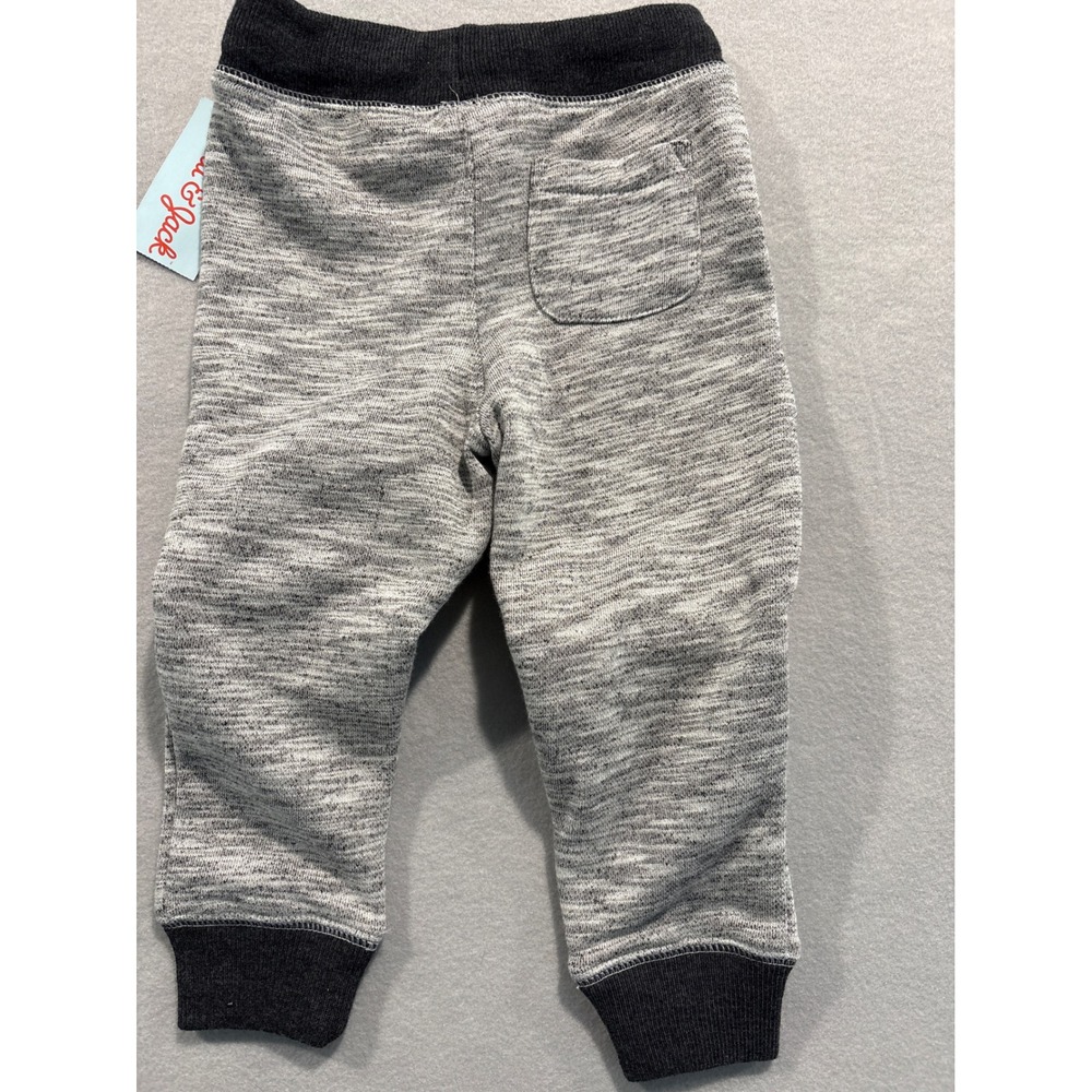 Cat & Jack Toddler Boys Gray Monster Knee Jogger Pants Space Dye 2T NWT - Picture 6 of 6